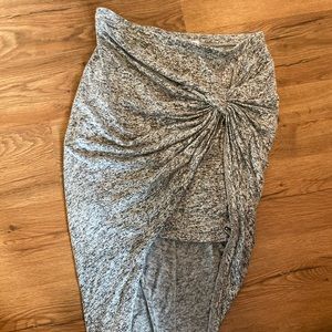 Asymmetrical high low skirt